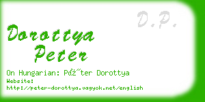 dorottya peter business card